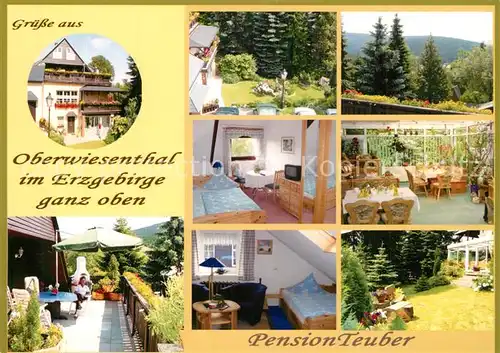 AK / Ansichtskarte Oberwiesenthal_Erzgebirge Pension Teuber Appartements Ferienwohnungen Oberwiesenthal Erzgebirge