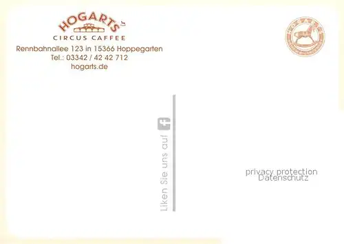 AK / Ansichtskarte Hoppegarten Hogarts Circus Caffee Hoppegarten