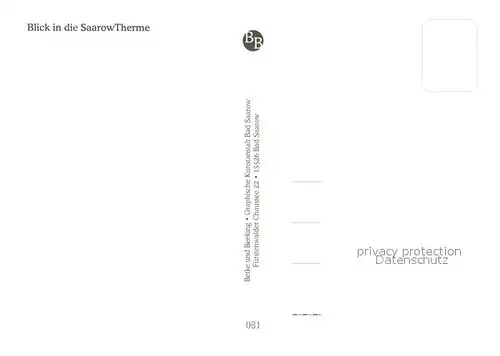 AK / Ansichtskarte Bad_Saarow Saarow Therme Bad_Saarow