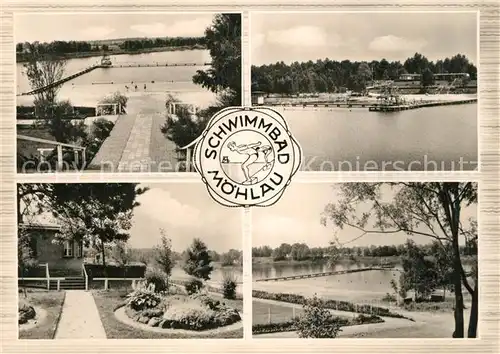 AK / Ansichtskarte Moehlau Schwimmbad des VEB Mulde Nord Moehlau