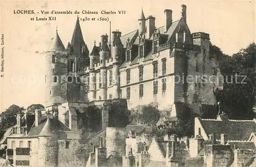 AK / Ansichtskarte Loches_Indre_et_Loire Chateau Schloss Loches_Indre_et_Loire