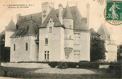 AK / Ansichtskarte L_Ile Bouchard Chateau de Paviers L_Ile Bouchard