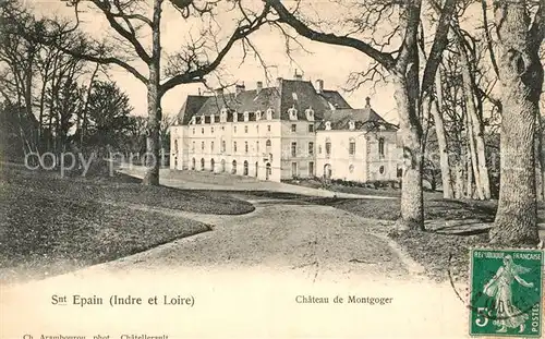 AK / Ansichtskarte Saint Epain Chateau de Montgoger Saint Epain