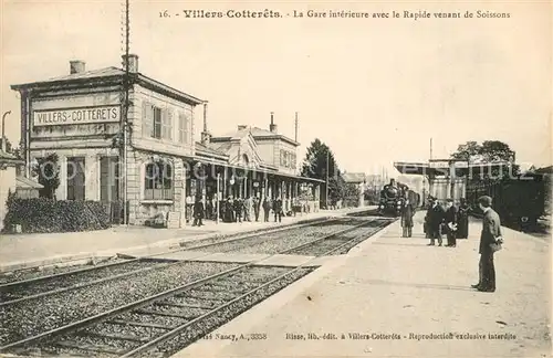 AK / Ansichtskarte Villers Cotterets Gare  Villers Cotterets