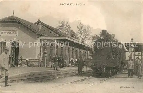 AK / Ansichtskarte Baccarat Gare Baccarat