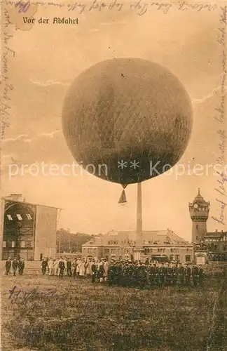 AK / Ansichtskarte Reinickendorf Gasballon vor der Abfahrt Reinickendorf