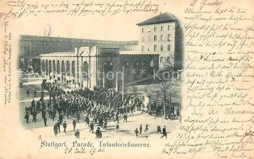 AK / Ansichtskarte Stuttgart Parade Infanteriekaserne Stuttgart