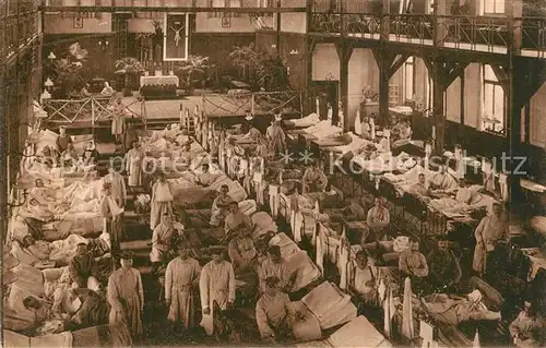 AK / Ansichtskarte Biberach_Riss Vereinslazarett Turnhalle Biberach Riss