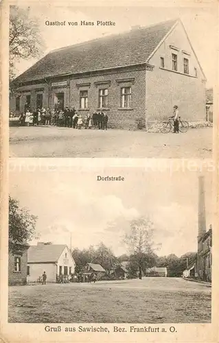 AK / Ansichtskarte Frankfurt_Oder Gasthaus Plottke Dorfstrasse Frankfurt Oder