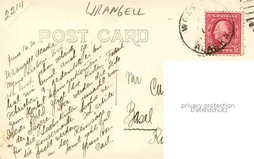 AK / Ansichtskarte Wrangell_Alaska Holzwerk 