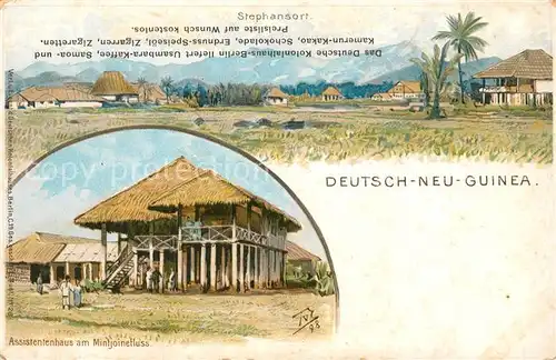 AK / Ansichtskarte Deutsch Neuguinea Stephansort Assistenhaus Deutsch Neuguinea