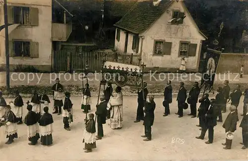 AK / Ansichtskarte Neudorf_Elsass_Village Neuf Prozession 