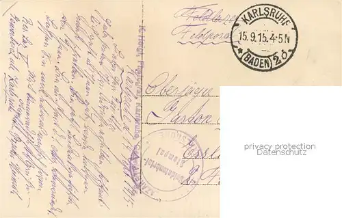 AK / Ansichtskarte Karlsruhe_Baden Lazarett Karlsruhe_Baden