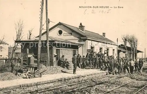 AK / Ansichtskarte Nouvion sur Meuse Gare Nouvion sur Meuse