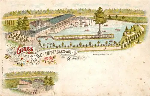 AK / Ansichtskarte Schwelm Schnupftabaks Muehle  Schwelm