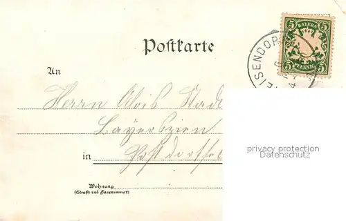 AK / Ansichtskarte Schoenram Kirche Panorama Schoenram