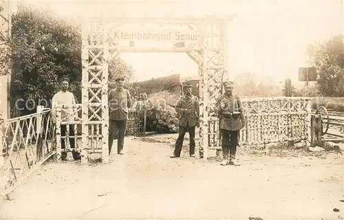 AK / Ansichtskarte Senur_Ardennes Kleienbahnhof Feldbahn 