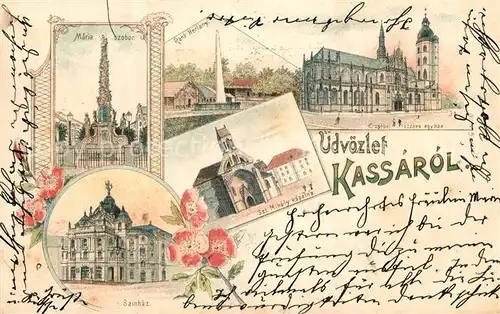 AK / Ansichtskarte Kassarol Maria Szobor Rank Herlany Kassarol