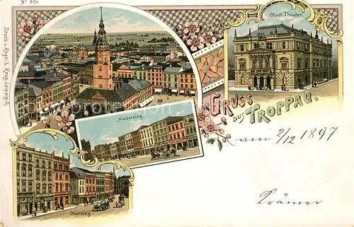 AK / Ansichtskarte Troppau_Sudetengau Niederring Stadttheater Troppau Sudetengau