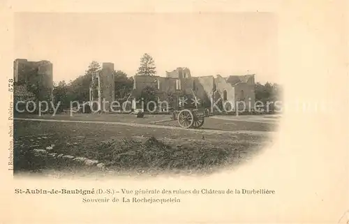 AK / Ansichtskarte Saint_Aubin_de_Baubigne Ruines du Chateau de la Durbelliere 