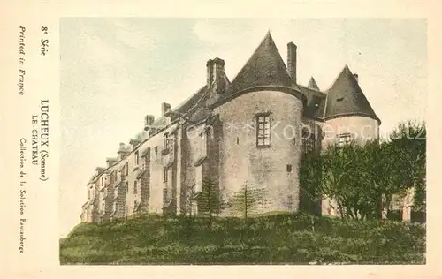 AK / Ansichtskarte Lucheux Chateau Schloss Chronique 8  Serie Lucheux