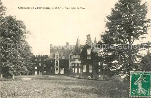 AK / Ansichtskarte Courtalain Chateau vue prise du parc Schloss Courtalain