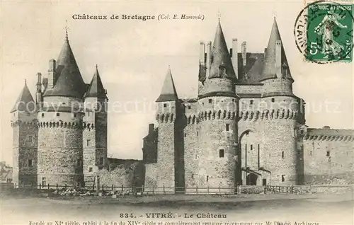 AK / Ansichtskarte Vitre_d_Ille et Vilaine Chateau Schloss Vitre_d_Ille et Vilaine