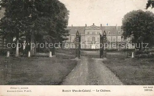 AK / Ansichtskarte Barly_Pas de Calais Le Chateau Barly_Pas de Calais