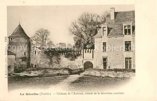 AK / Ansichtskarte La_Reorthe Chateau de lAubraie entree de la deuxieme enceinte La_Reorthe