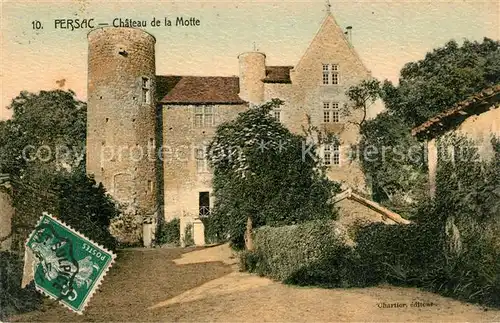 AK / Ansichtskarte Persac Chateau de la Motte Persac