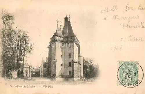 AK / Ansichtskarte Bourges Le Chateau de Mellant Bourges