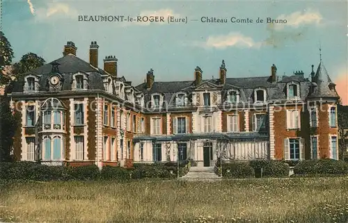 AK / Ansichtskarte Beaumont le Roger Chateau Comte de Bruno Beaumont le Roger