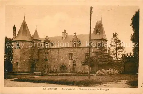 AK / Ansichtskarte Le_Folgoet le Doyenne Chateau dAnne de Bretagne Le_Folgoet