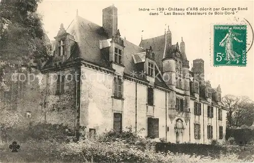AK / Ansichtskarte Indre Chateau dArs decrit par George Sand Indre