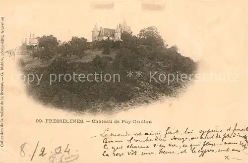 AK / Ansichtskarte Fresselines Chateau de Puy Guillon Fresselines