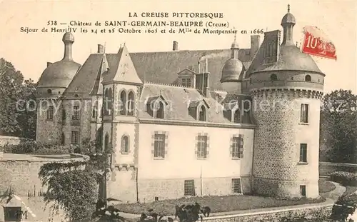 AK / Ansichtskarte Saint Germain Beaupre Chateau de Saint Germain Beaupre Saint Germain Beaupre