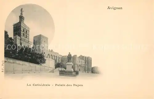AK / Ansichtskarte Avignon_Vaucluse La Cathedrale Palais des Papes Avignon Vaucluse