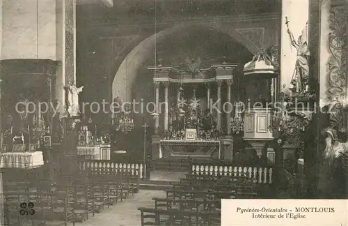 AK / Ansichtskarte Montlouis sur Loire Interieur de l Eglise Montlouis sur Loire