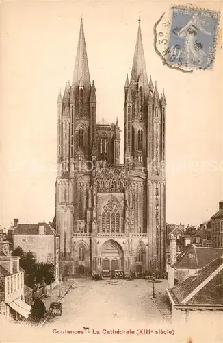 AK / Ansichtskarte Coutances La Cathedrale Coutances