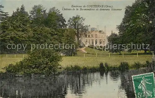 AK / Ansichtskarte Couterne Chateau de la Bermondiere ou demeura Reaumur Couterne