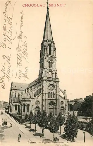 AK / Ansichtskarte Reims_Champagne_Ardenne Eglise Saint Andre Reims_Champagne_Ardenne