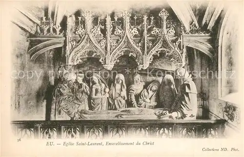 AK / Ansichtskarte Eu_Dieppe Eglise Saint Laurent Ensevelissement du Christ 