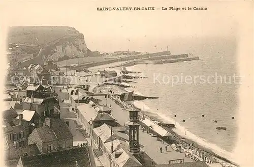 AK / Ansichtskarte Saint Valery en Caux La Plage et le Casino Saint Valery en Caux
