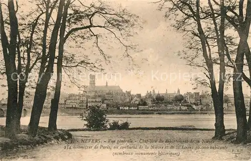 AK / Ansichtskarte Nevers_Nievre Vue generale Nevers Nievre