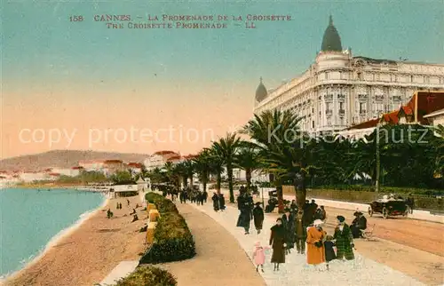 AK / Ansichtskarte Cannes_Alpes Maritimes La Promenade de la Croisette Cannes Alpes Maritimes
