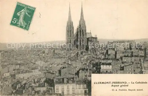 AK / Ansichtskarte Clermont Ferrand La Cathedrale Aspect general Clermont Ferrand