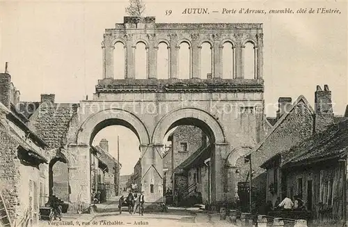 AK / Ansichtskarte Autun Porte dArroux ensemble cote de l Entree Autun