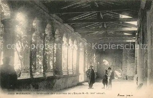 AK / Ansichtskarte Marmande Interieur des Cloitres de lEglise Notre Dame Marmande
