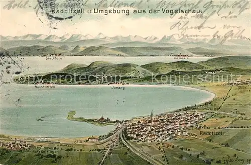 AK / Ansichtskarte Radolfzell_Bodensee Fliegeraufnahme Radolfzell Bodensee