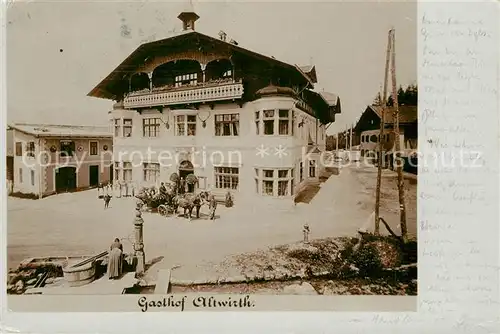 AK / Ansichtskarte Igls_Tirol Gasthof Altwirth Igls_Tirol